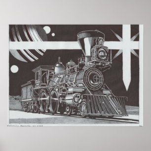 Póster La revolución industrial de noche