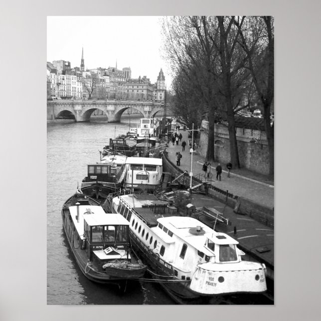 Póster La Ribera Izquierda, París (Frente)
