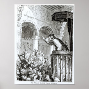 Póster La rina en la alta iglesia, Edimburgo
