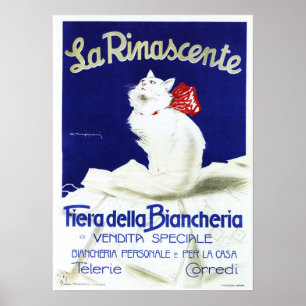 Póster LA RINASCENTE Linen Fair Tienda Italiana de depart