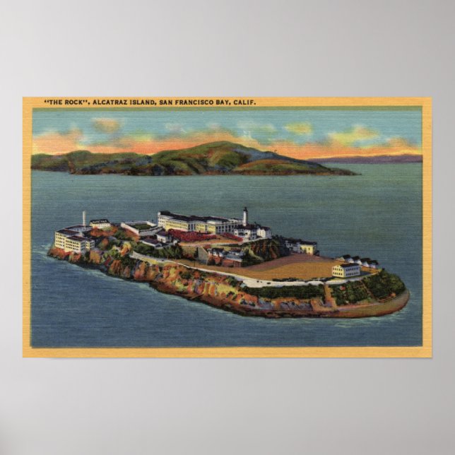 Póster La roca, vista de la isla de Alcatraz (Frente)