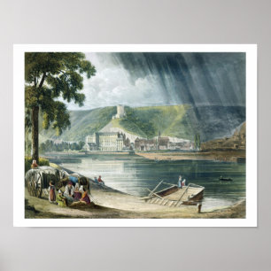 Póster La Roche, from 'Views on the Seine', engraved by T