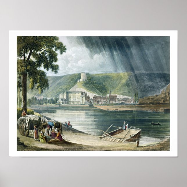 Póster La Roche, from 'Views on the Seine', engraved by T (Frente)