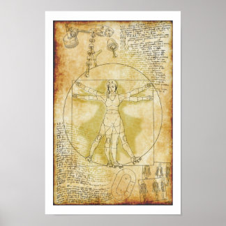 Póster La Rollergirl vitruviana (Ria Culpa, 2015)