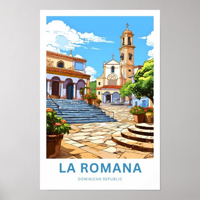 Póster La Romana República Dominicana Viaje Imprimir (Frente)
