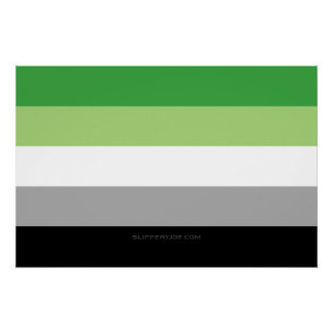 Póster La romántica bandera del orgullo de SlipperyJoe ob