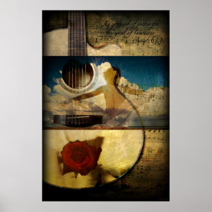 Póster La ropa de la alabanza (poster de la guitarra)