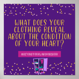 Póster La ropa revela a su Poster cardíaco