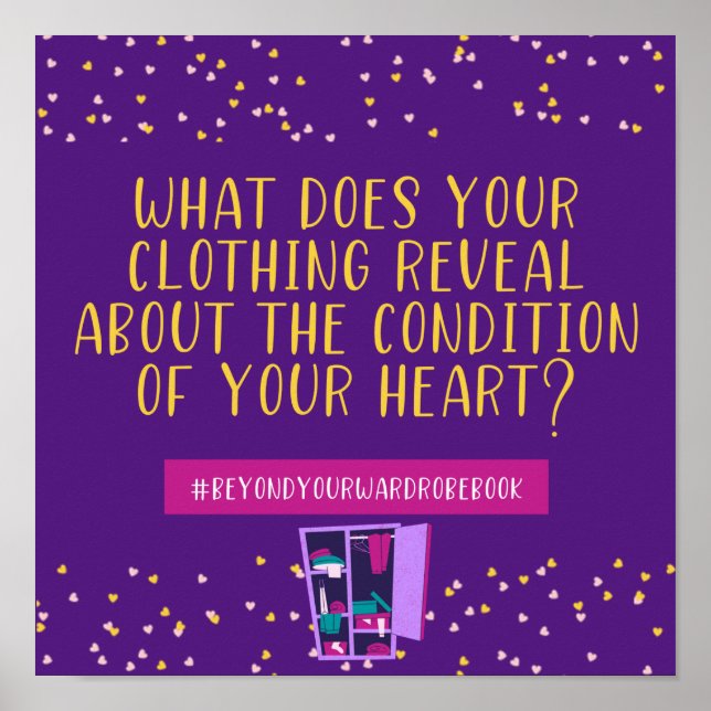 Póster La ropa revela a su Poster cardíaco (Frente)