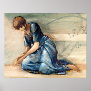 Póster La rosa silvestre por Edward Burne-Jones