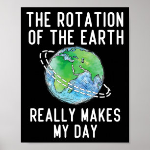 Póster La Rotación De La Tierra Hace De Mi Profesora De C