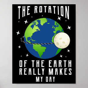 Póster La Rotación De La Tierra Hace De Mi Profesora De C