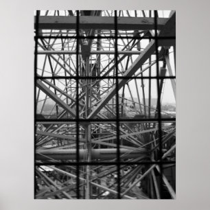 Póster "La Rueda Maravilla B&W"