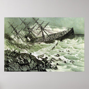 Póster La ruina del Atlántico - 1873