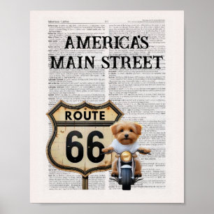Póster La ruta principal de los Estados Unidos 66