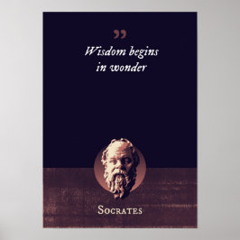 Póster La sabiduría comienza con la maravilla