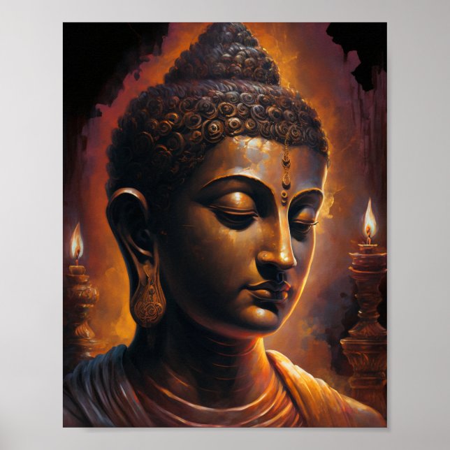 Póster La sabiduría del retrato de Buda (Frente)