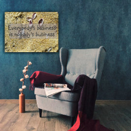 Póster La sabiduría empresarial de todos diciendo poster