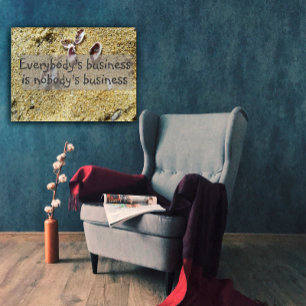 Póster La sabiduría empresarial de todos diciendo poster