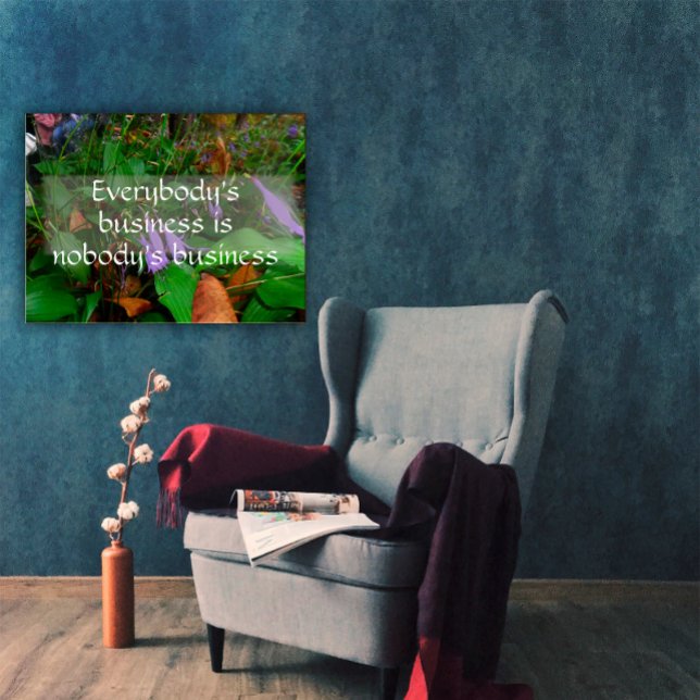 Póster La sabiduría empresarial de todos diciendo poster (Subido por el creador)