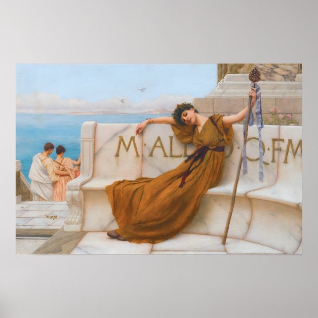 Póster La sacerdotisa de Bacchus Pintura (Frente)