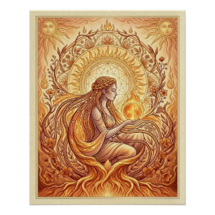 Póster La Sacerdotisa del Fuego