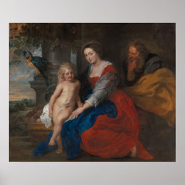 Póster La sagrada familia con el loro