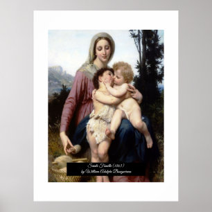 Póster La Sagrada Familia de Bouguereau