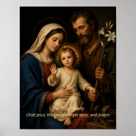 Póster La Sagrada Familia de Jesús, María y José
