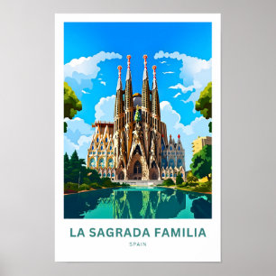 Póster La Sagrada Familia España Viajes