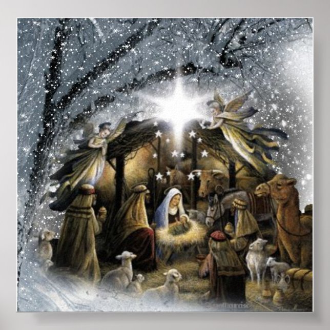 Póster la sagrada natividad (Frente)