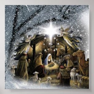 Póster la sagrada natividad
