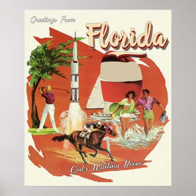 Póster La sala de espera de Dios de Florida (Frente)