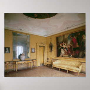 Póster La sala de estar amarilla, Ca Rezzonico