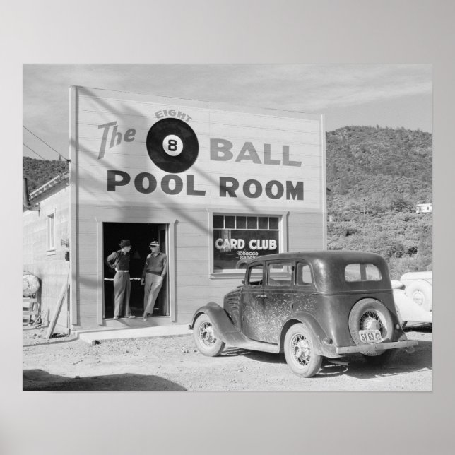 Póster La Sala De La Piscina Ocho, 1940. Foto de cosecha  (Frente)