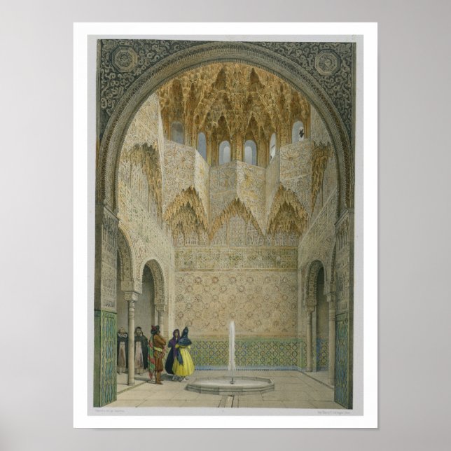 Póster La Sala de los Abenecimientos, la Alhambra, Granad (Frente)