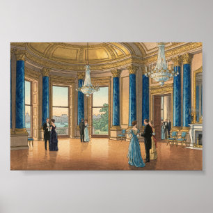 Póster La Sala de Música de Buckingham Japanese Woodblock