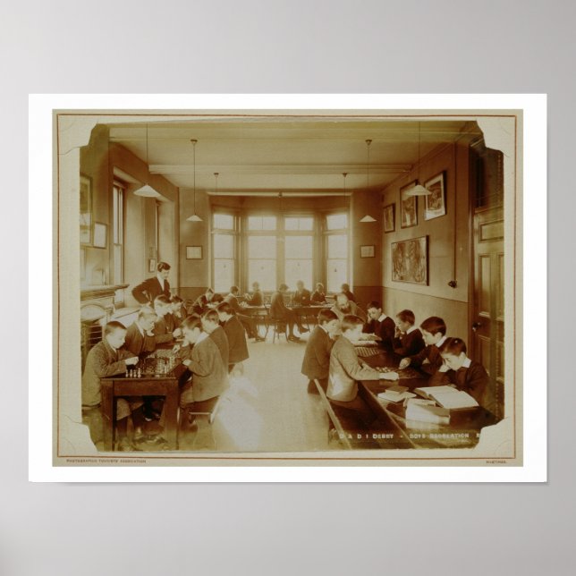 Póster La sala de recreación del niño en la Institu sorda (Frente)