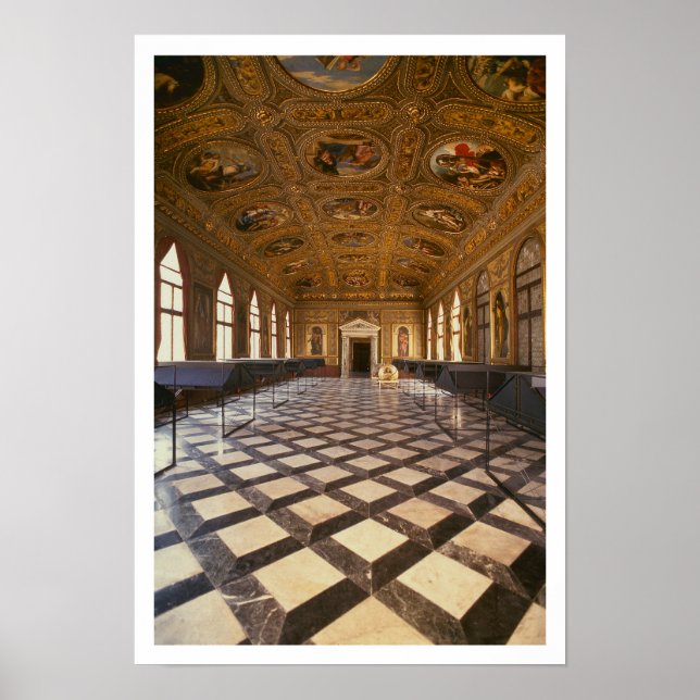 Póster La Sala Dorata, construida 1537-88 (foto) (Frente)