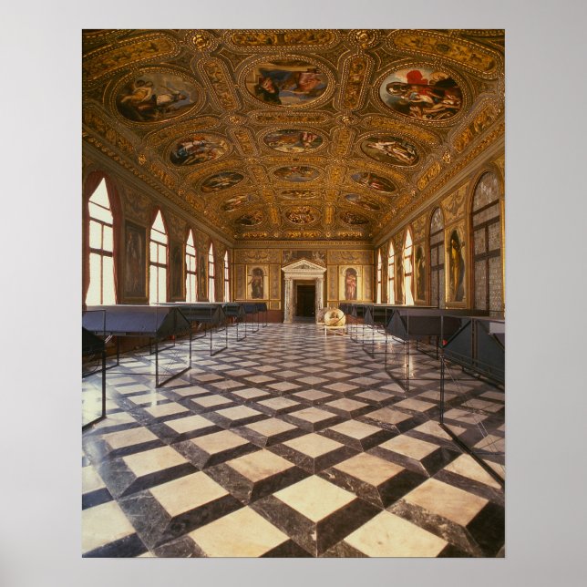 Póster La Sala Dorata, construida 1537-88 (foto) (Frente)