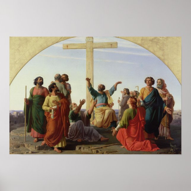 Póster La salida de los apóstoles, 1845 (Frente)