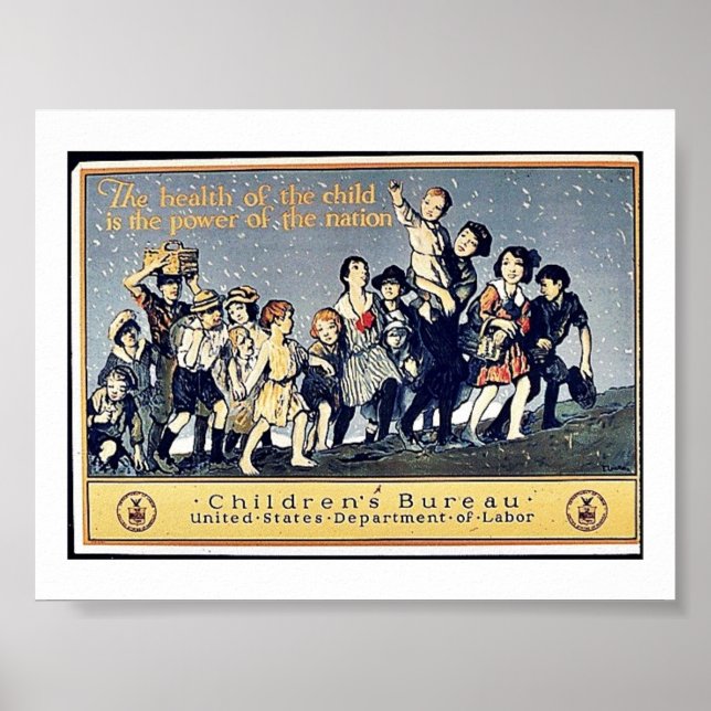 Póster La Salud Del Niño Es El Poder De La Nación (Frente)