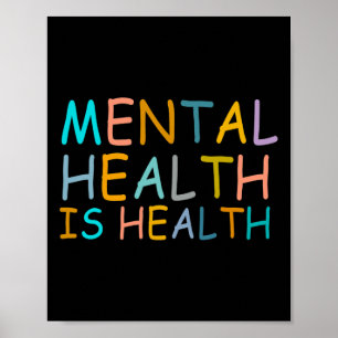 Póster La Salud Es Conciencia De La Salud Mental Para La
