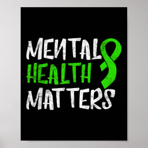 Póster La Salud Mental Es Conciencia Sobre Las Enfermedad