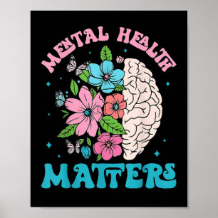 Póster La Salud Mental Es Conciencia Sobre Las Enfermedad