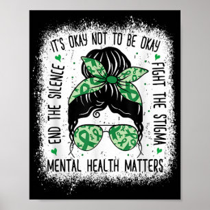 Póster La salud mental es importante para la salud mental
