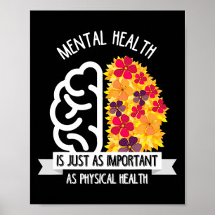 Póster La Salud Mental Es Tan Importante Como La Hea Físi