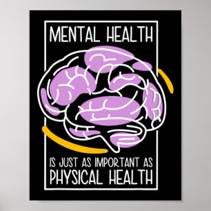 Póster La Salud Mental Es Tan Importante Como La Hea Físi