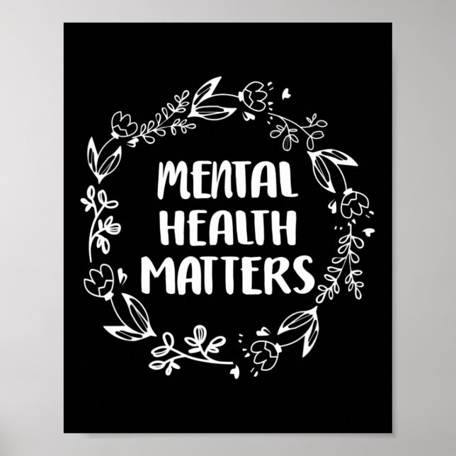 Póster La salud mental importa la sensibilización La prev (Frente)