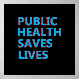 Póster la salud pública salva vidas